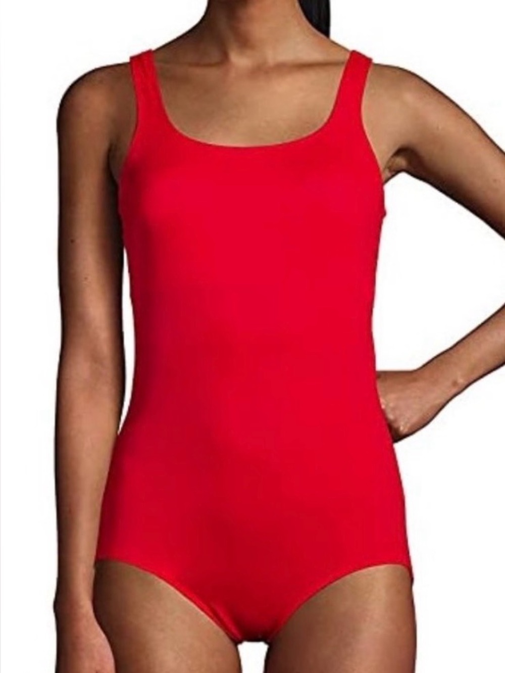 NWOT new Lands End tugless tank red size 6